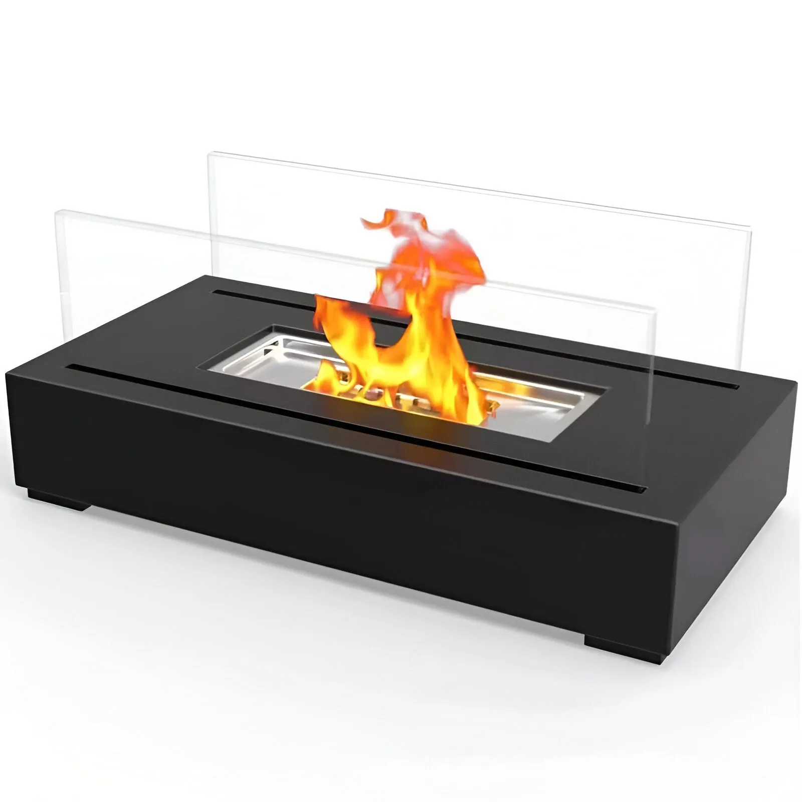 Taavita Table Fireplace - Rectangular Bio-Ethanol Table Fireplace - Fire Pit