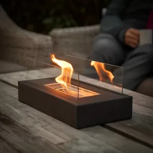 Taavita Table Fireplace - Rectangular Bio-Ethanol Table Fireplace - Fire Pit