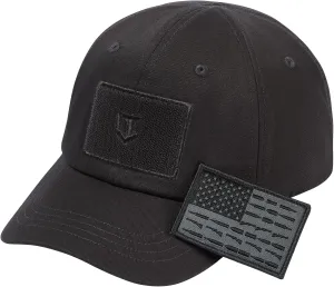 Tactical Hat with Flag Patch Camo Military Army Hats Adjustable Trucker Baseball Cap Soft Top for Shooting