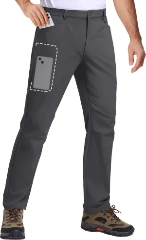 TACVASEN Men's Hiking Pants Lightweight Quick Dry Ripstop Water Resistant Stretchy Work Pants for Climbing Travel Casual