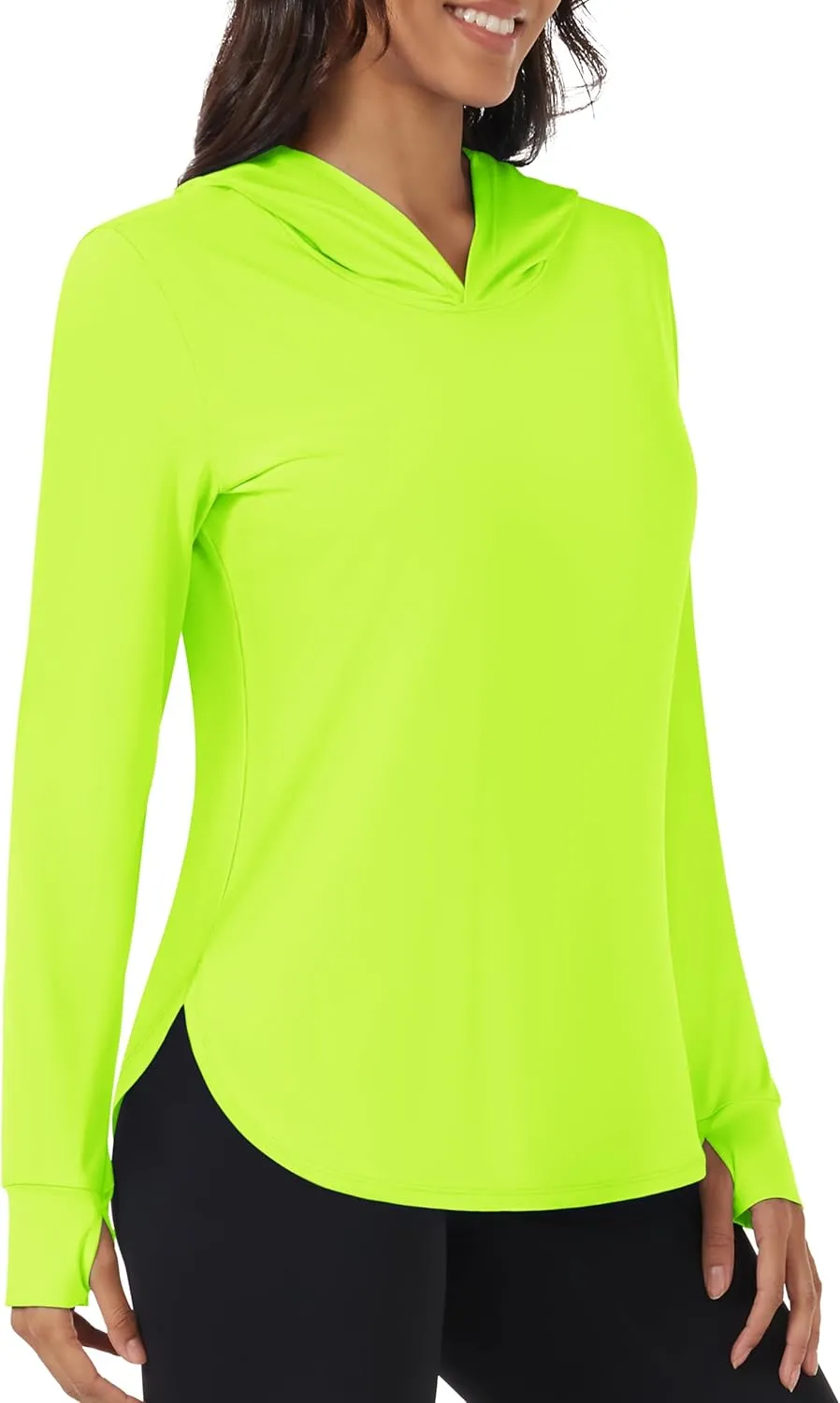 TACVASEN Women's UPF 80  UV Protection Hoodie Lightweight Long Sleeves Quick Dry Fishing Running Workout Shirt Outdoor