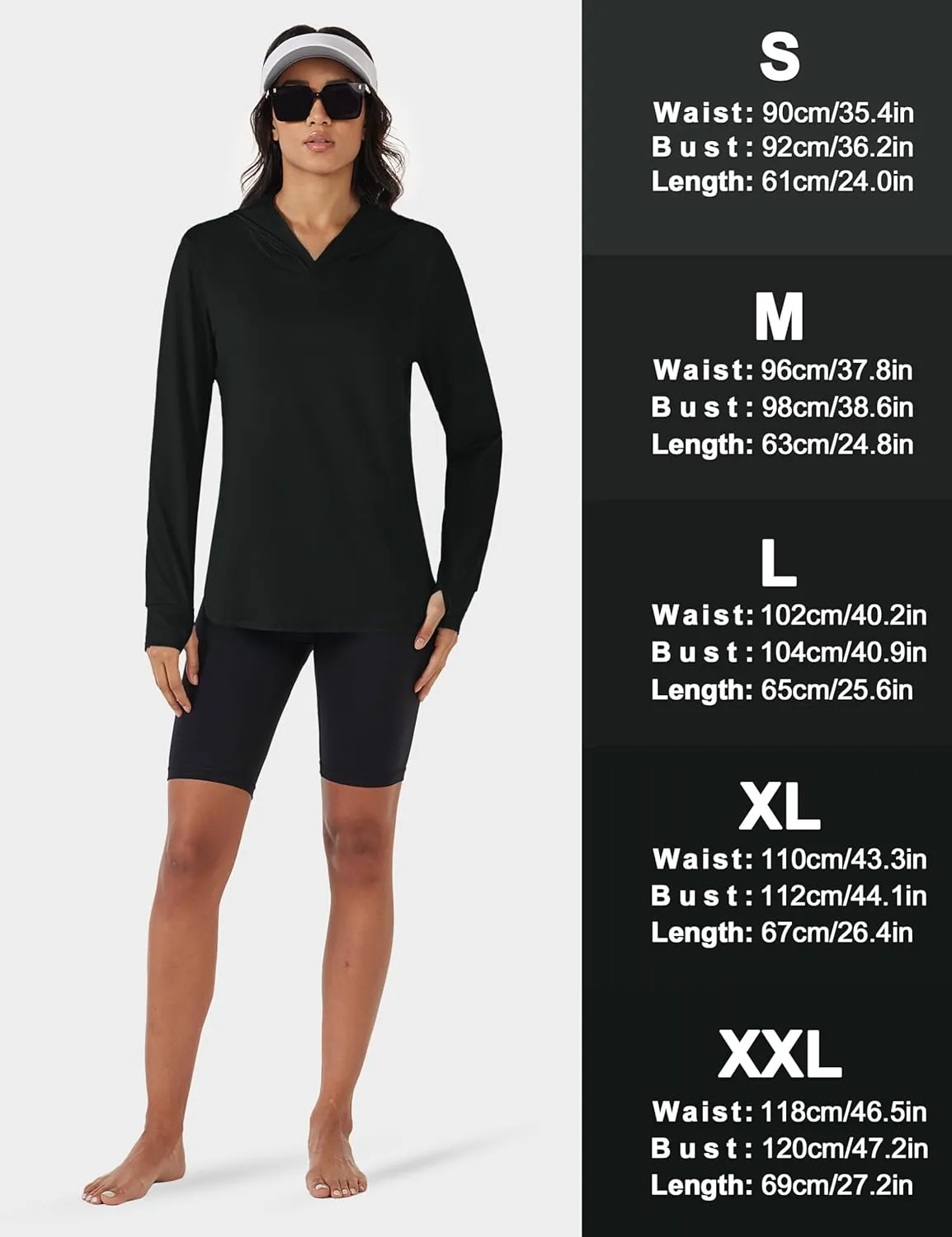 TACVASEN Women's UPF 80  UV Protection Hoodie Lightweight Long Sleeves Quick Dry Fishing Running Workout Shirt Outdoor