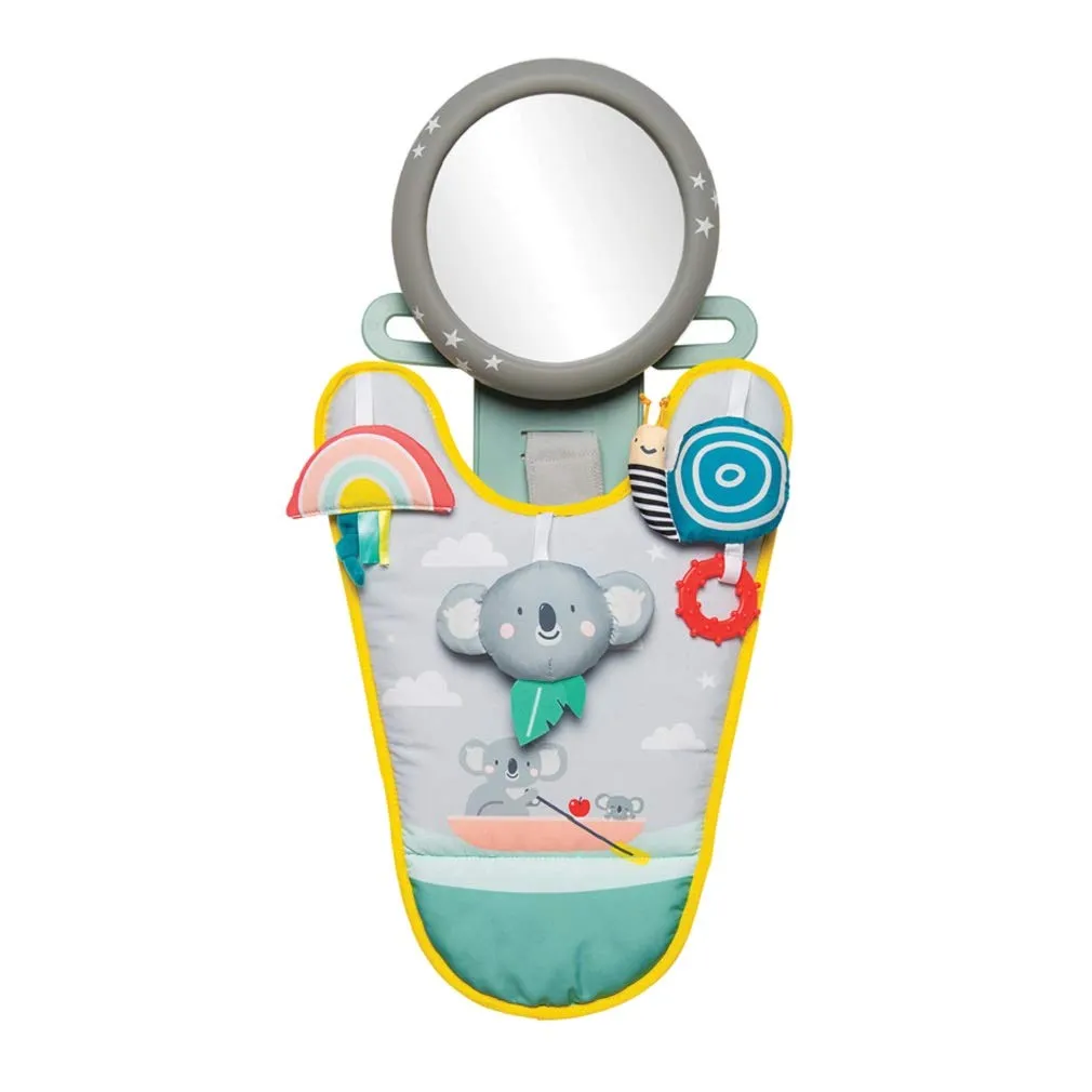 Taf Toys Koala in-Car Play Center | Parent and Baby’s Travel Companion, Keeps Both Relaxed While Driving. Car Activity Center with Mirror to Watch Baby from Driver’s Seat, for 0 Months and up