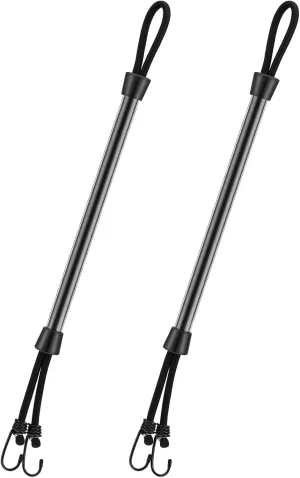Tandefio 2 Pcs Dock Rods for Boat Docking 16 Inch Dock Boat Mooring Poles, Bungee Lines with Hook, Speedboat Accessories for Men Gifts