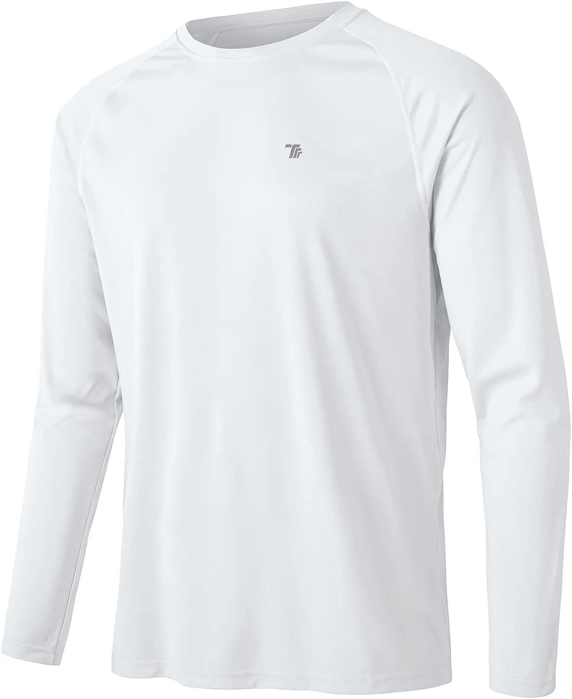 TBMPOY Mens Sun Protection Hiking Shirts Long Sleeve Water UPF 50  SPF UV Shirts Lightweight Fishing Hiking Swimming