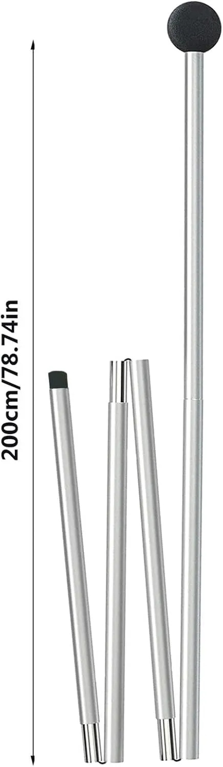 Tent Poles - Lightweight Portable Tent Poles | Outdoor Awning Support Pole | Camping Tent Tarps Poles | Tent Poles Replacement | Aluminum Alloy Sturdy Awning Poles for Backpacking