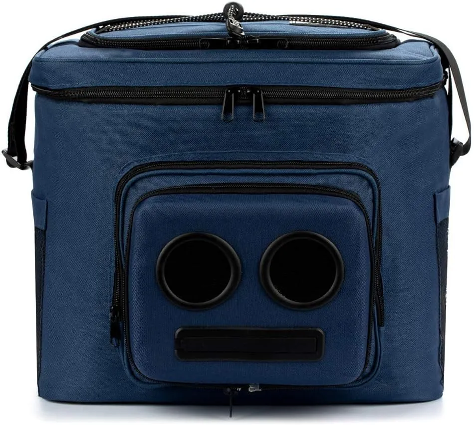 The #1 Cooler with Speakers on Amazon. 20-Watt Bluetooth Speakers for Parties/Festivals/Boat/Beach. Rechargeable, Works with iPhone & Android (Blue)
