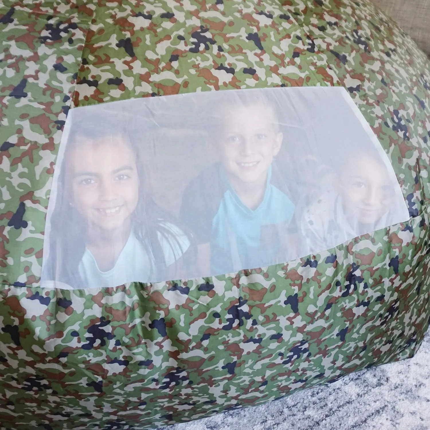 The Original Patented AirFort - Build A Fort in 30 Seconds, Inflatable Fort for Kids, Play Tent for 3-12 Years, A Playhouse Where Imagination Runs Wild, Fan not Included (Jungle Camo)