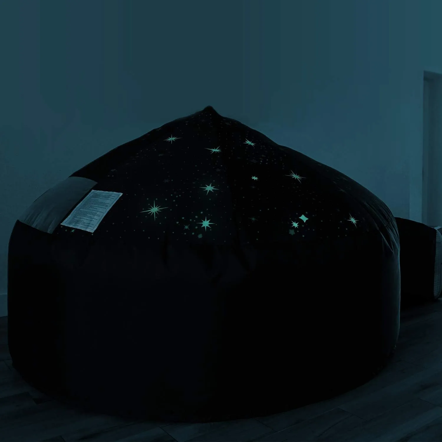 The Original Patented AirFort - Build A Fort in 30 Seconds, Inflatable Fort for Kids, Play Tent for 3-12 Years, A Playhouse Where Imagination Runs Wild, Fan not Included (Starry Night)