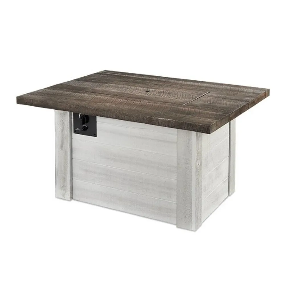 The Outdoor GreatRoom Company Alcott 48-Inch Rectangular Gas Fire Pit Table