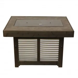 The Outdoor GreatRoom Company Denali Brew 57-Inch Linear Gas Fire Pit Table