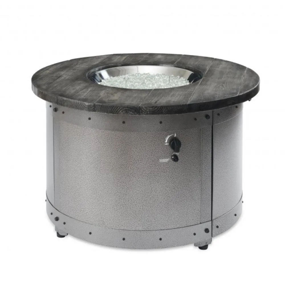 The Outdoor GreatRoom Company Edison 41-Inch Round Gas Fire Pit Table