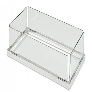 The Outdoor GreatRoom Company Folding Glass Guard for Gas Fire Pits