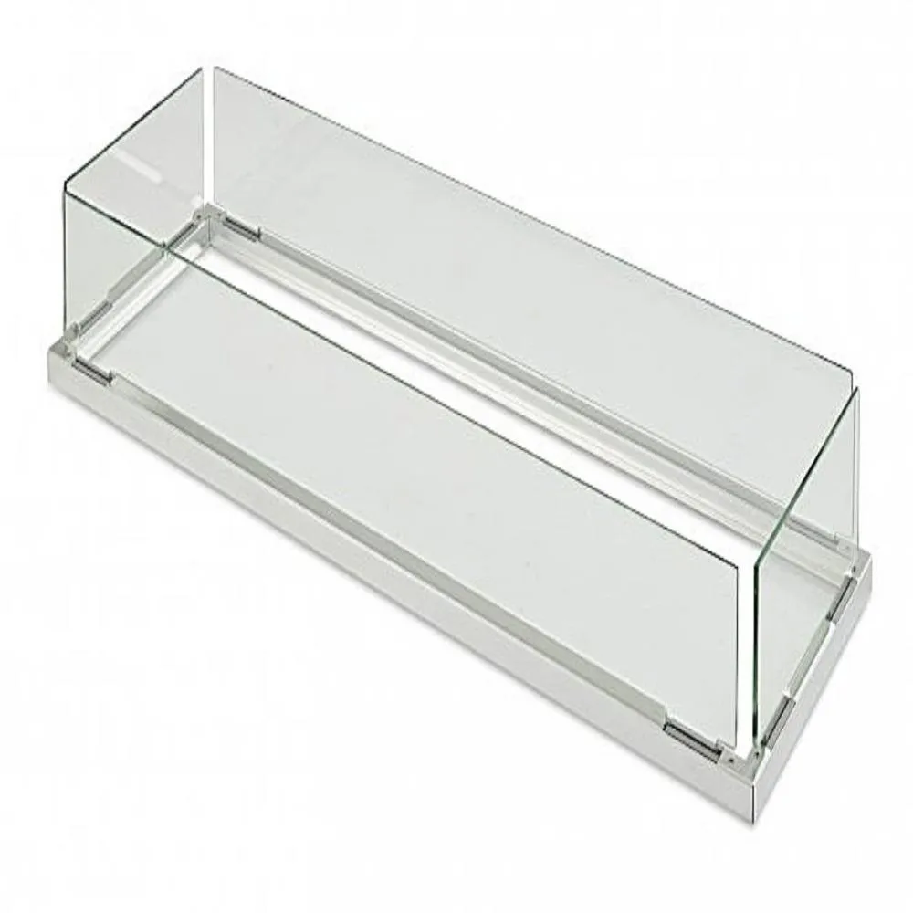 The Outdoor GreatRoom Company Folding Glass Guard for Gas Fire Pits