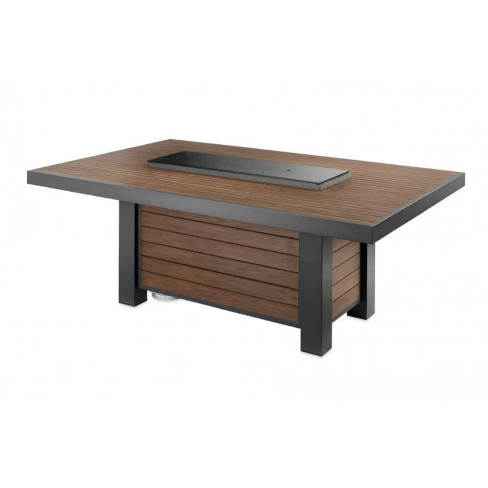 The Outdoor GreatRoom Company Kenwood 81-Inch Gas Fire Pit Dining Table