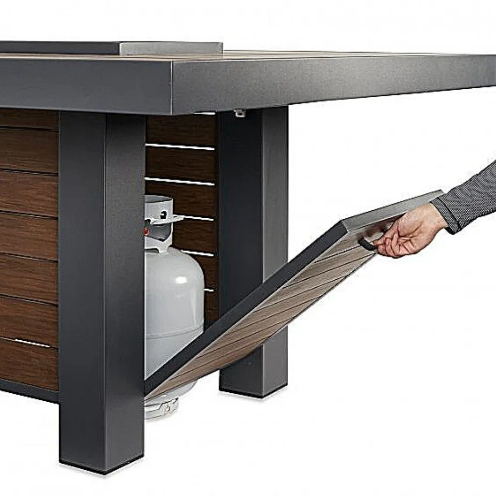 The Outdoor GreatRoom Company Kenwood 81-Inch Gas Fire Pit Dining Table