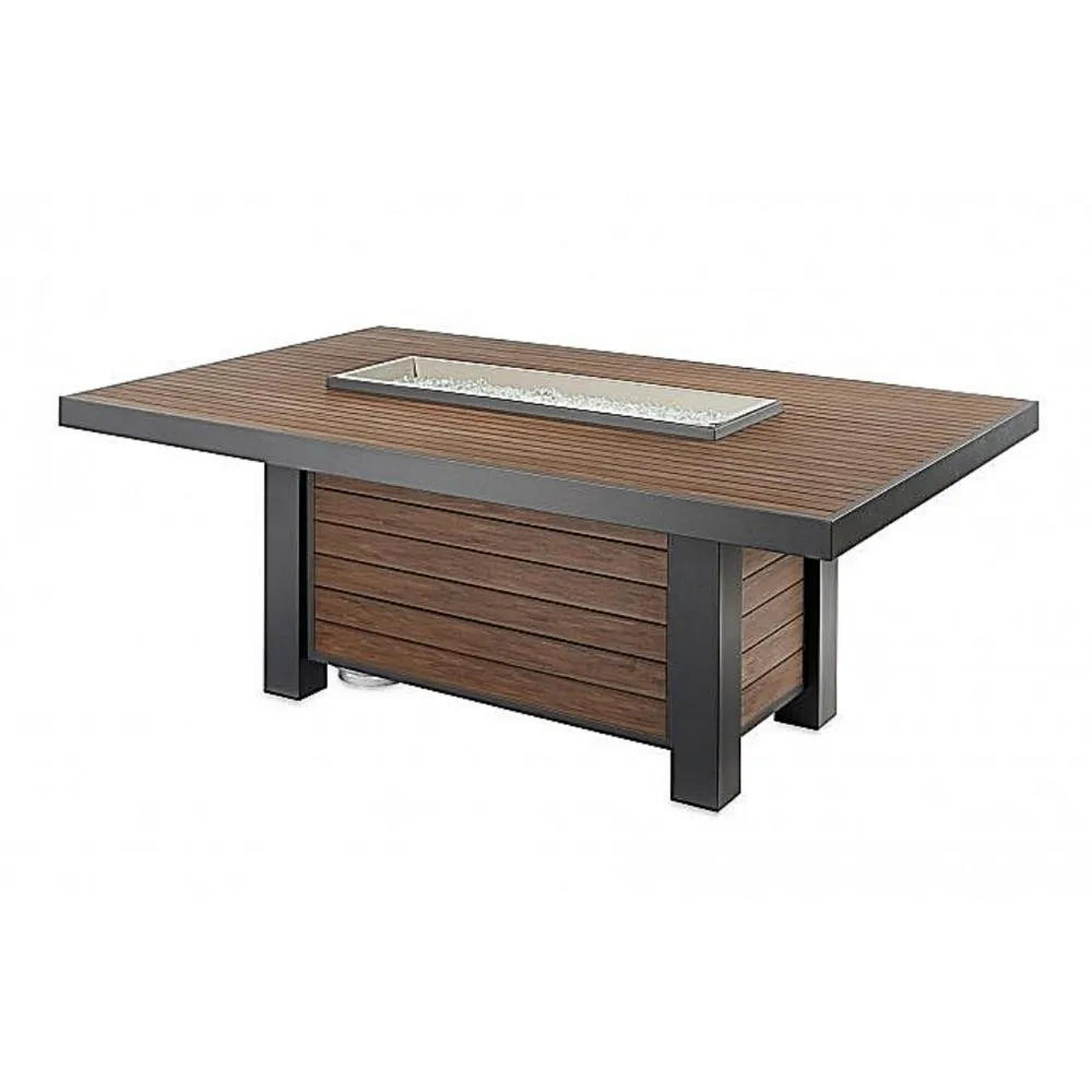 The Outdoor GreatRoom Company Kenwood 81-Inch Gas Fire Pit Dining Table