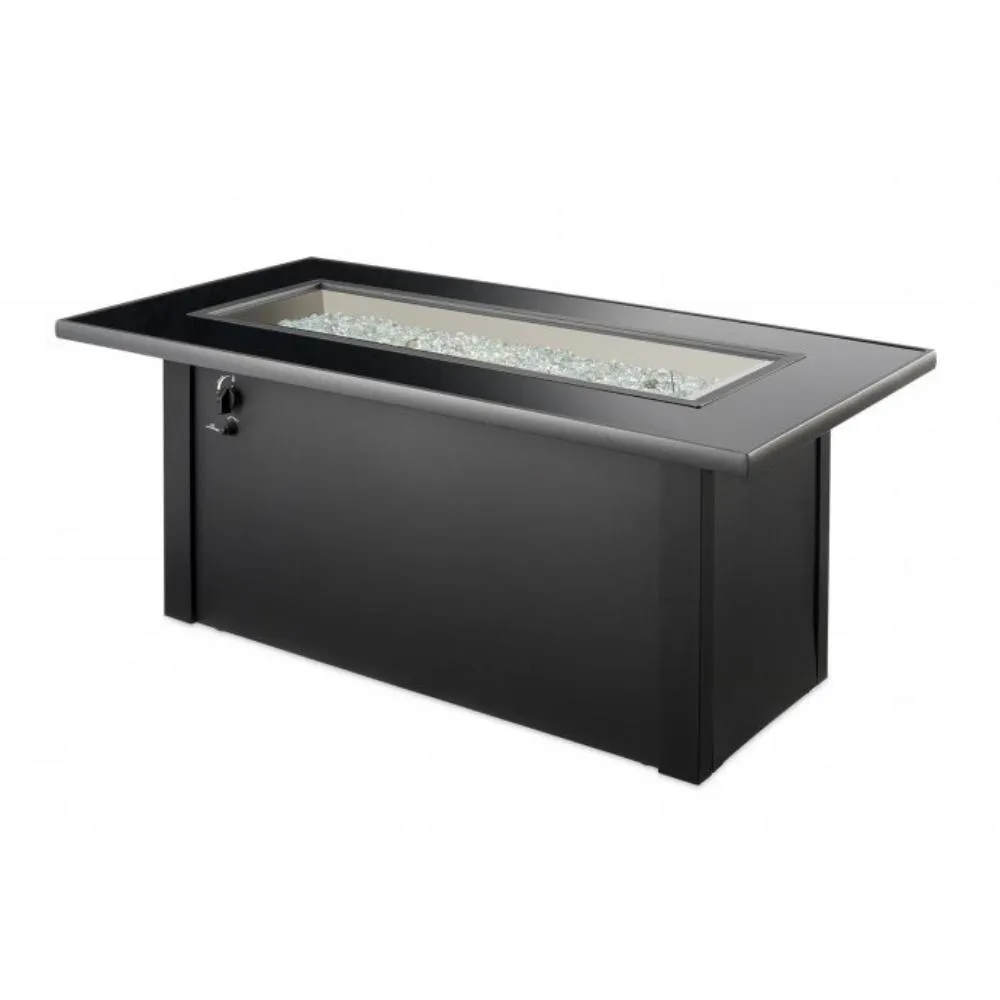 The Outdoor GreatRoom Company Monte Carlo 59-Inch Linear Gas Fire Pit Table