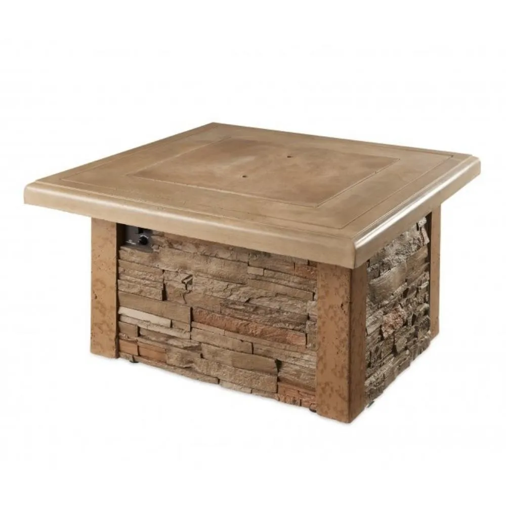 The Outdoor GreatRoom Company Sierra 44-Inch Square Gas Fire Pit Table
