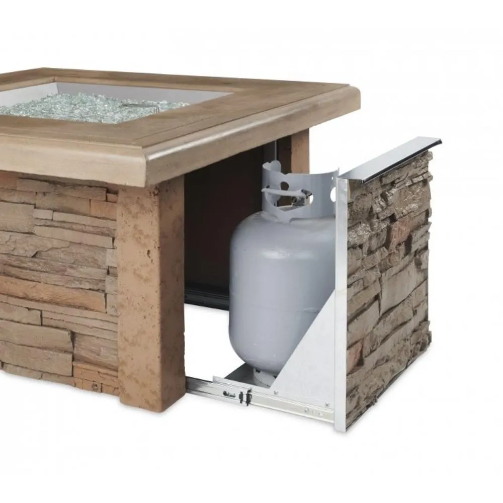 The Outdoor GreatRoom Company Sierra 44-Inch Square Gas Fire Pit Table