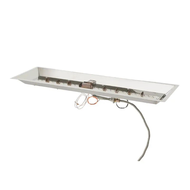 The Outdoor Greatroom Crystal Fire Plus Linear Gas Fire Pit Burner
