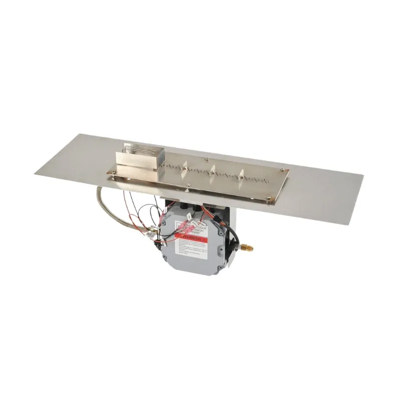 The Outdoor Greatroom Crystal Fire Plus Linear Gas Fire Pit Burner