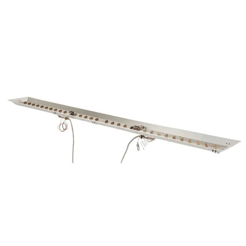 The Outdoor Greatroom Crystal Fire Plus Linear Gas Fire Pit Burner