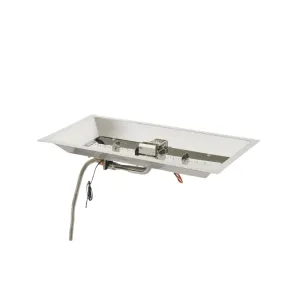 The Outdoor Greatroom Crystal Fire Plus Linear Gas Fire Pit Burner