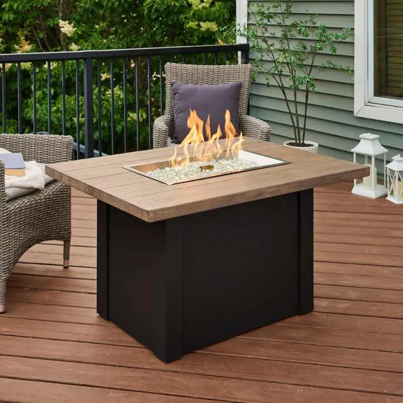 The Outdoor Greatroom Havenwood Rectangular Gas Fire Pit Table