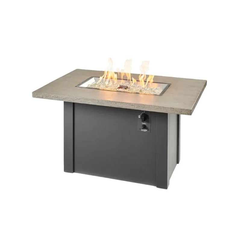 The Outdoor Greatroom Havenwood Rectangular Gas Fire Pit Table