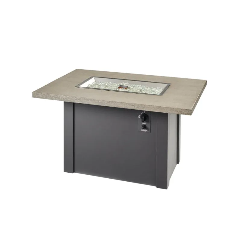 The Outdoor Greatroom Havenwood Rectangular Gas Fire Pit Table