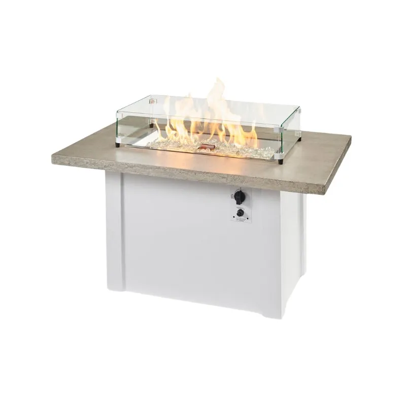 The Outdoor Greatroom Havenwood Rectangular Gas Fire Pit Table