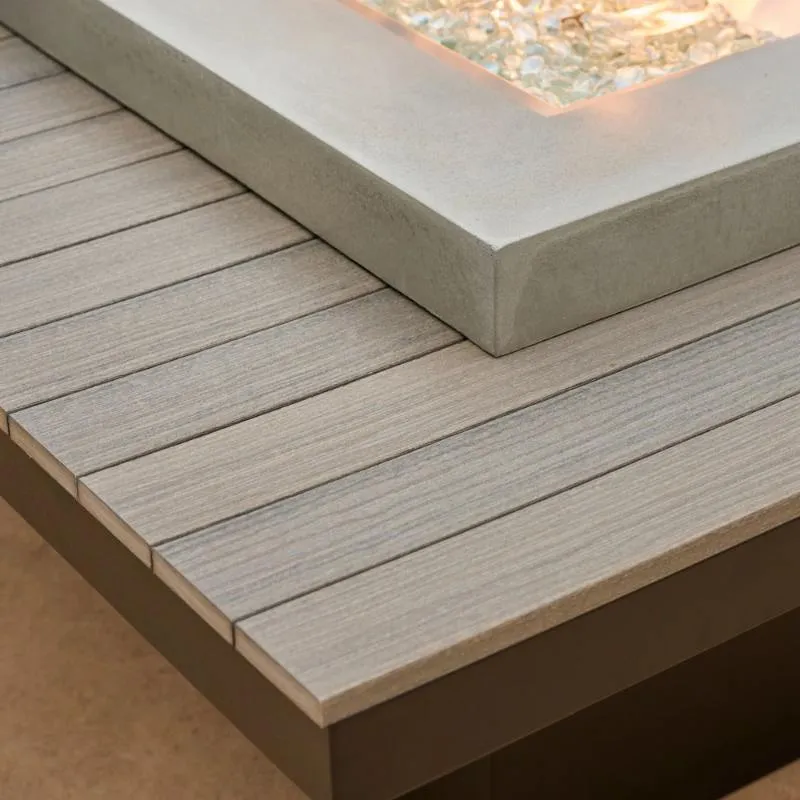 The Outdoor Greatroom Uptown Linear Gas Fire Pit Table | UPT-1242
