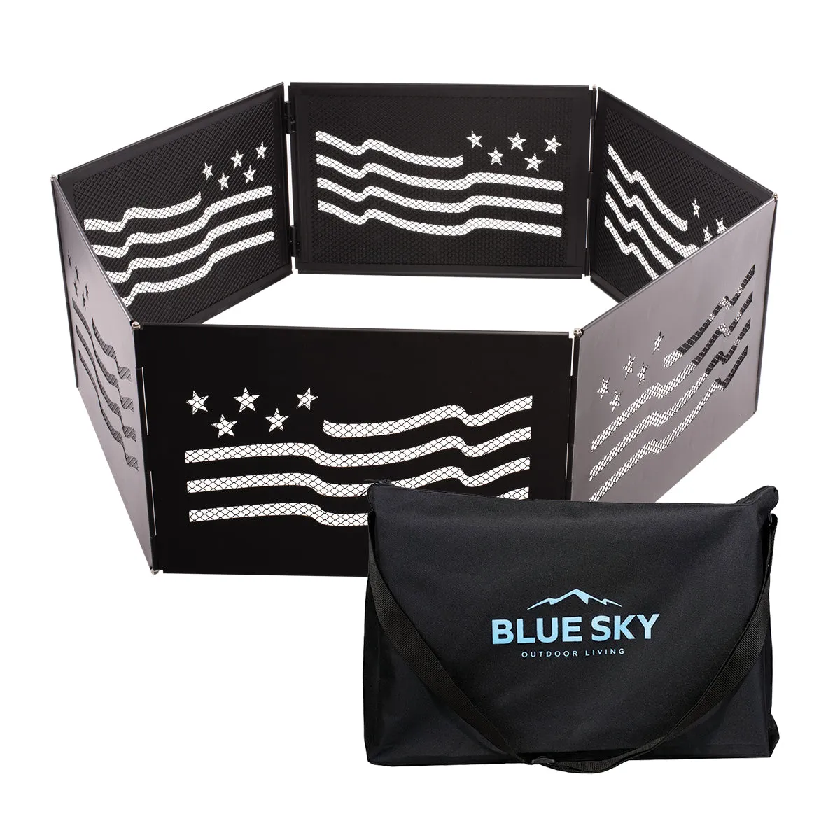 The Zion Portable Folding Fire Ring – Stars and Stripes