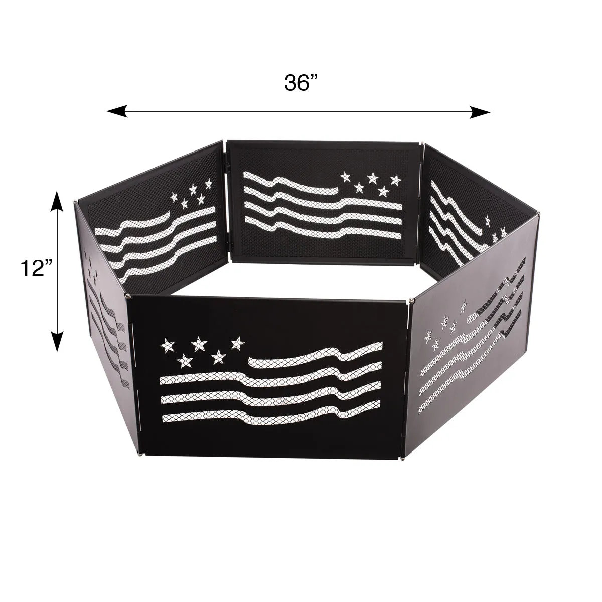 The Zion Portable Folding Fire Ring – Stars and Stripes