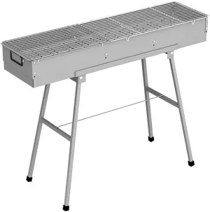 Thickened Barbecue Rack, Outdoor Commercial Stall, Carbon Grill, Fish Grill, Skewer Grill, Folding Grill (Size : 100cm)