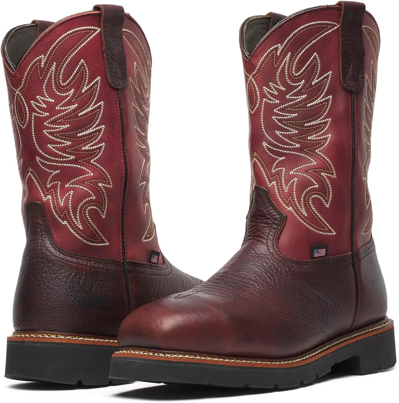 Thorogood Men's American Heritage Square Toe Wellington Waterproof Safety Industrial Boot