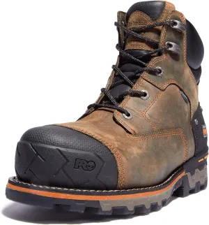 Timberland PRO Men's Boondock 6 Inch Composite Safety Toe Waterproof Industrial Work Boot, Brown, 7