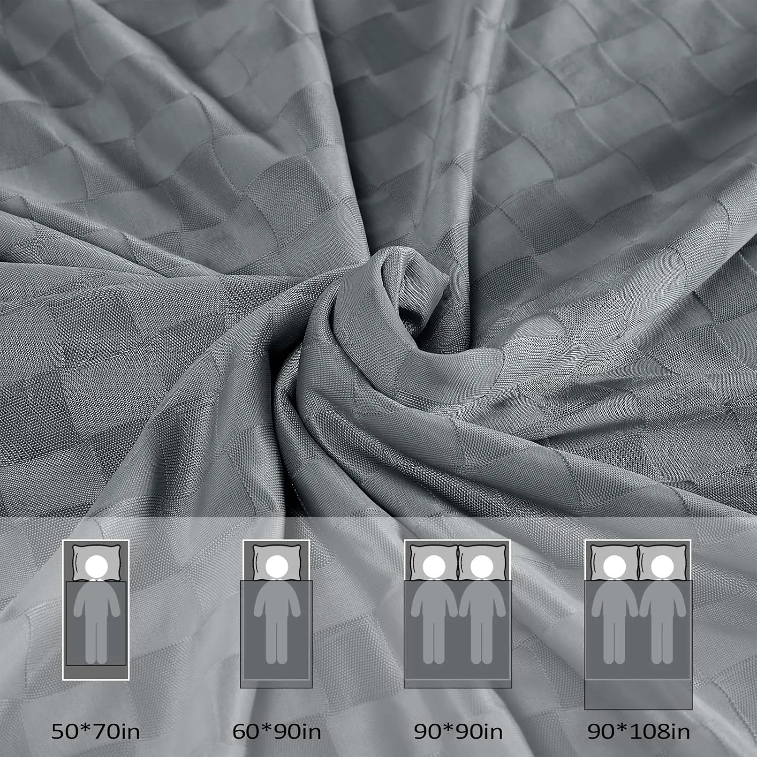 Topcee Cooling Blanket, Summer Cooling Blankets for Hot Sleepers, Arc-Chill Q-Max>0.5 Cool Fiber, Oeko-TEX 100% Certified, Soft, Breathable, Double-Side Bed Throw,Keep Cool for Adults Kids 90"x108"