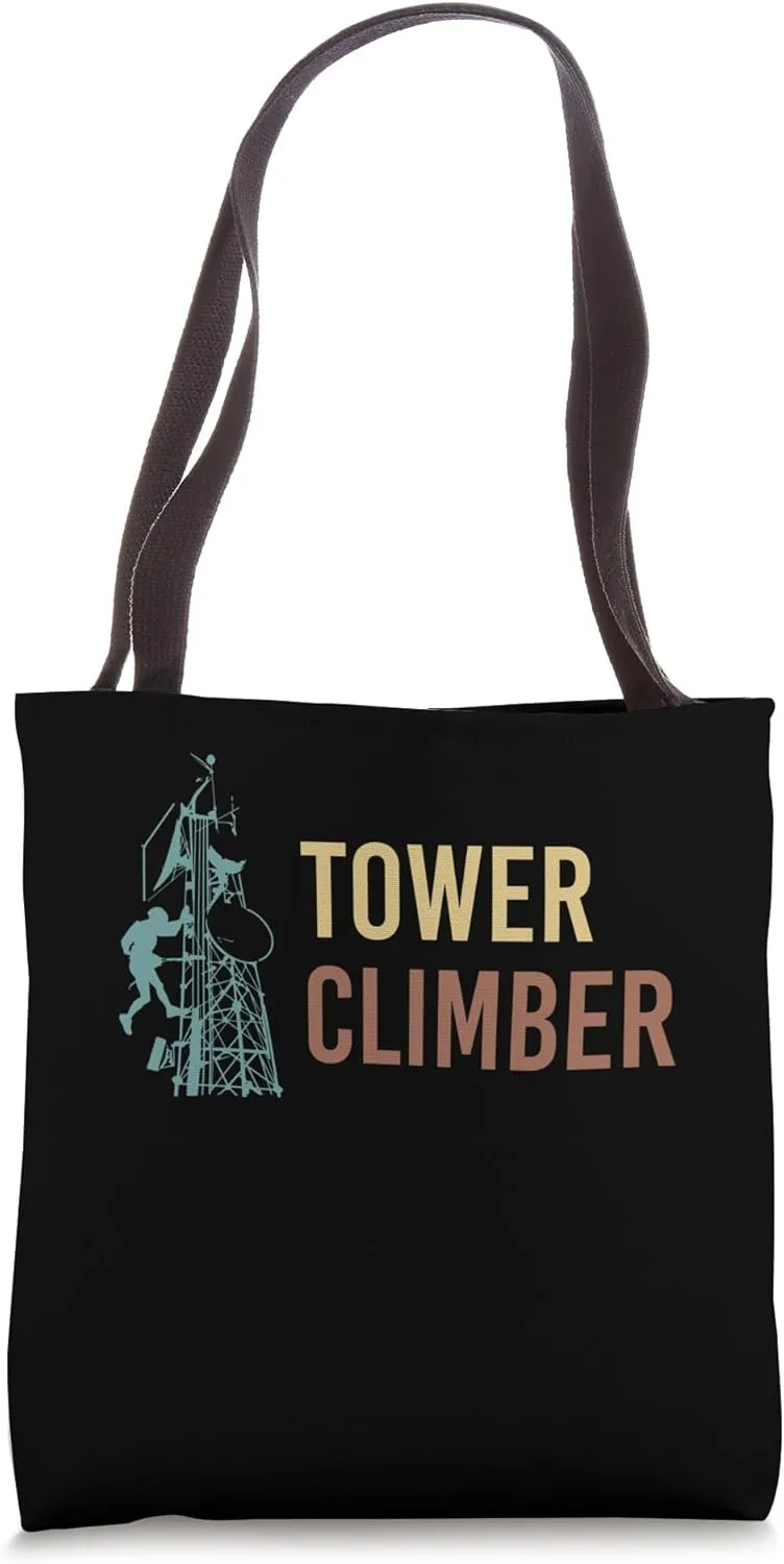 Tower Climber Vintage Retro Tote Bag
