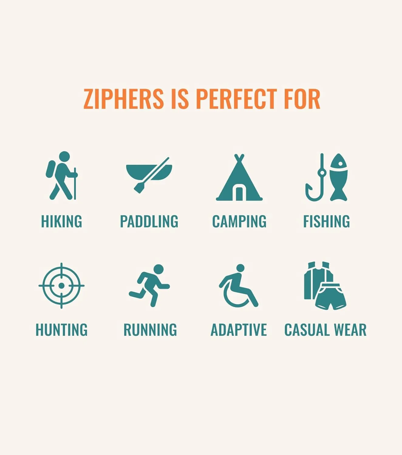 Trailblazer Hiking Pro Pants, Women’s Hiking Pants Front to Back Zipper Design, Khaki