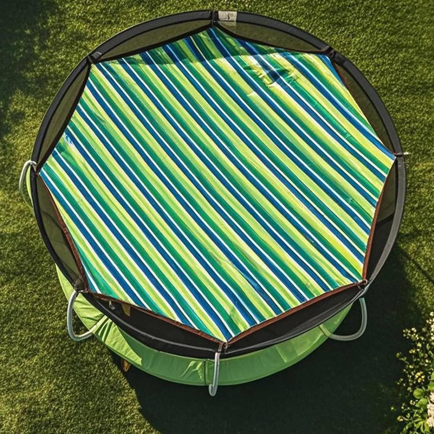 Trampoline Shade Cover,Trampoline Sun Shade,Tear Resistant Tent, UV Protection Waterproof Trampoline Top Cover,Anti-Slip Group Entertainment For Jumping Bouncing Playground