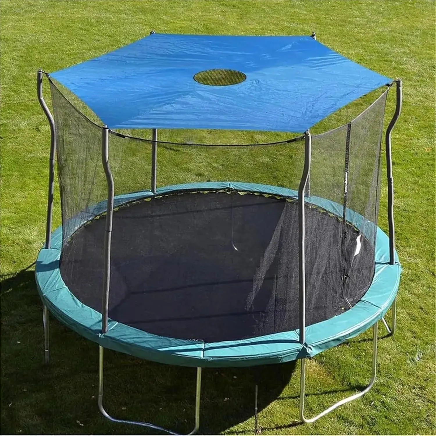 Trampoline Tent 6/8/10/12/14 Foot Trampoline Sunshade Cover 6 Poles Trampoline Canopy Sun Rainproof Tent Cover