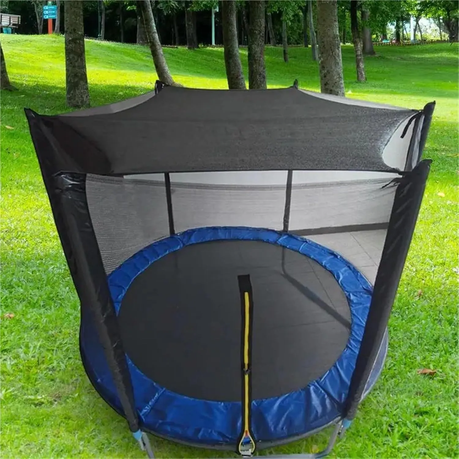Trampoline Tent Trampoline Sunshade Tent Cover Round Trampoline Sunshade Cover Mesh Material Trampoline Protective Tool for Picnics Backyards