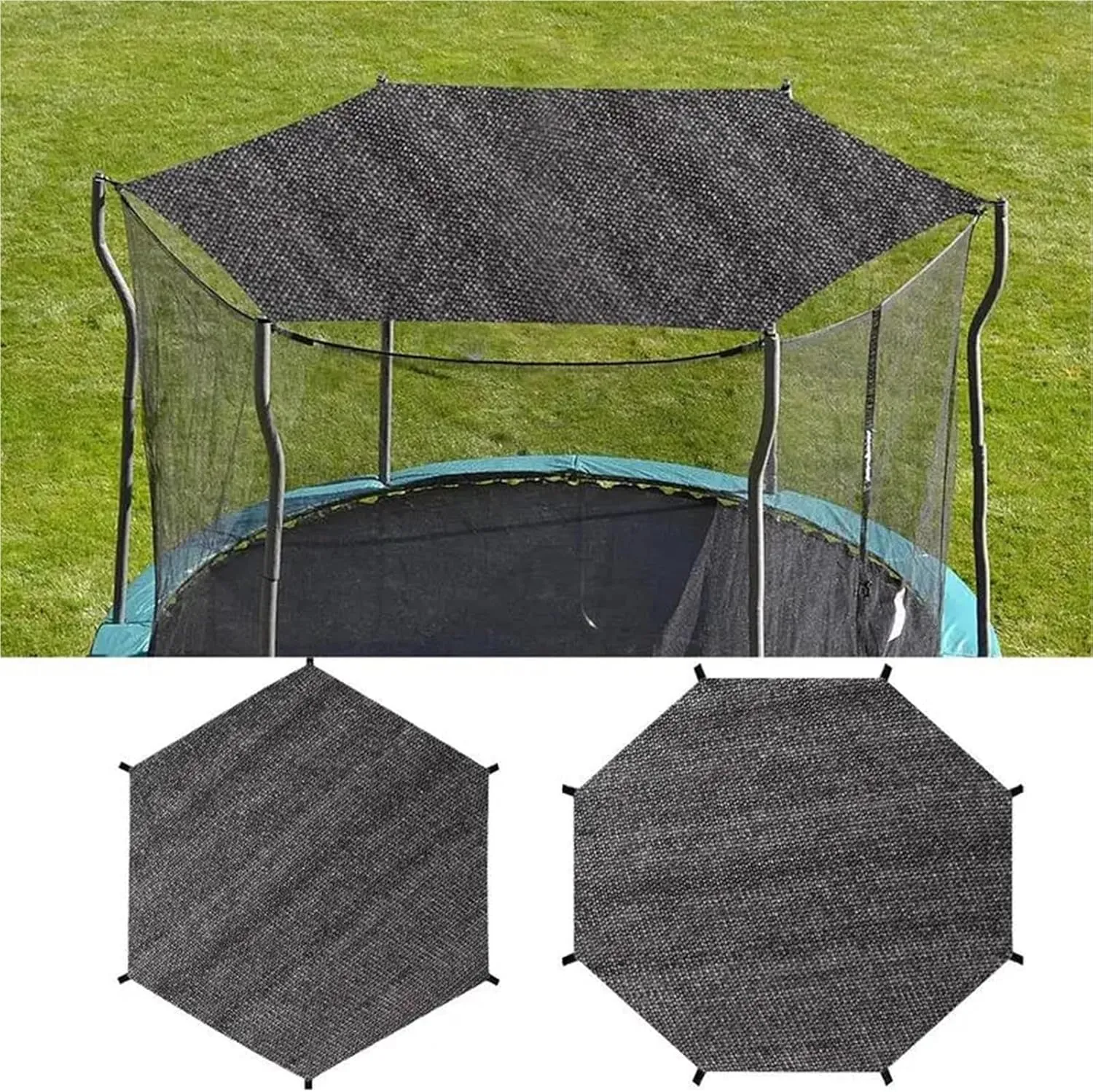 Trampoline Tent Trampoline Sunshade Tent Cover Round Trampoline Sunshade Cover Mesh Material Trampoline Protective Tool for Picnics Backyards