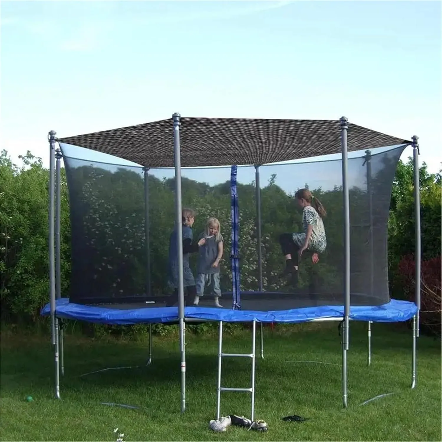 Trampoline Tent Trampoline Sunshade Tent Cover Round Trampoline Sunshade Cover Mesh Material Trampoline Protective Tool for Picnics Backyards