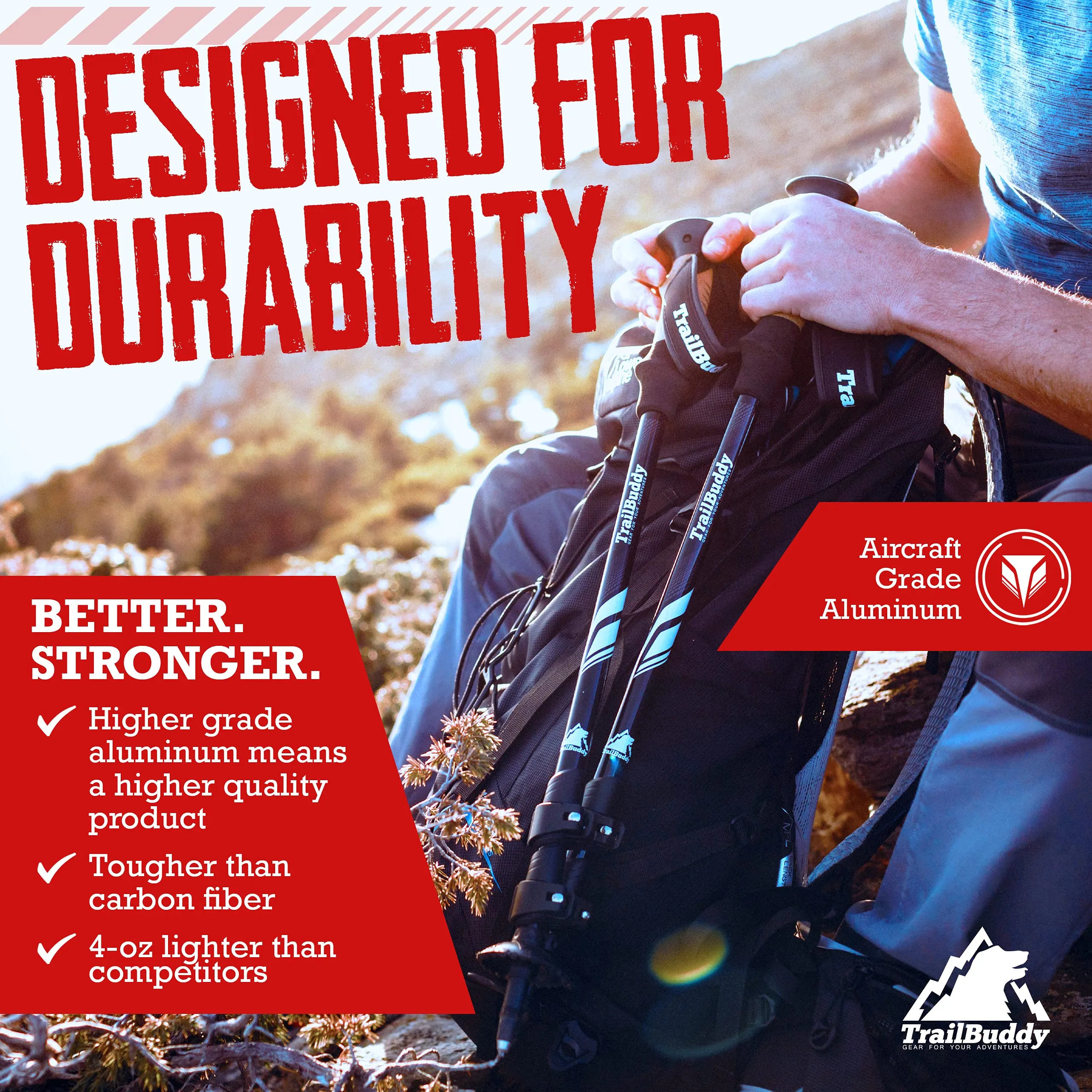 Trekking Poles - Aqua Blue