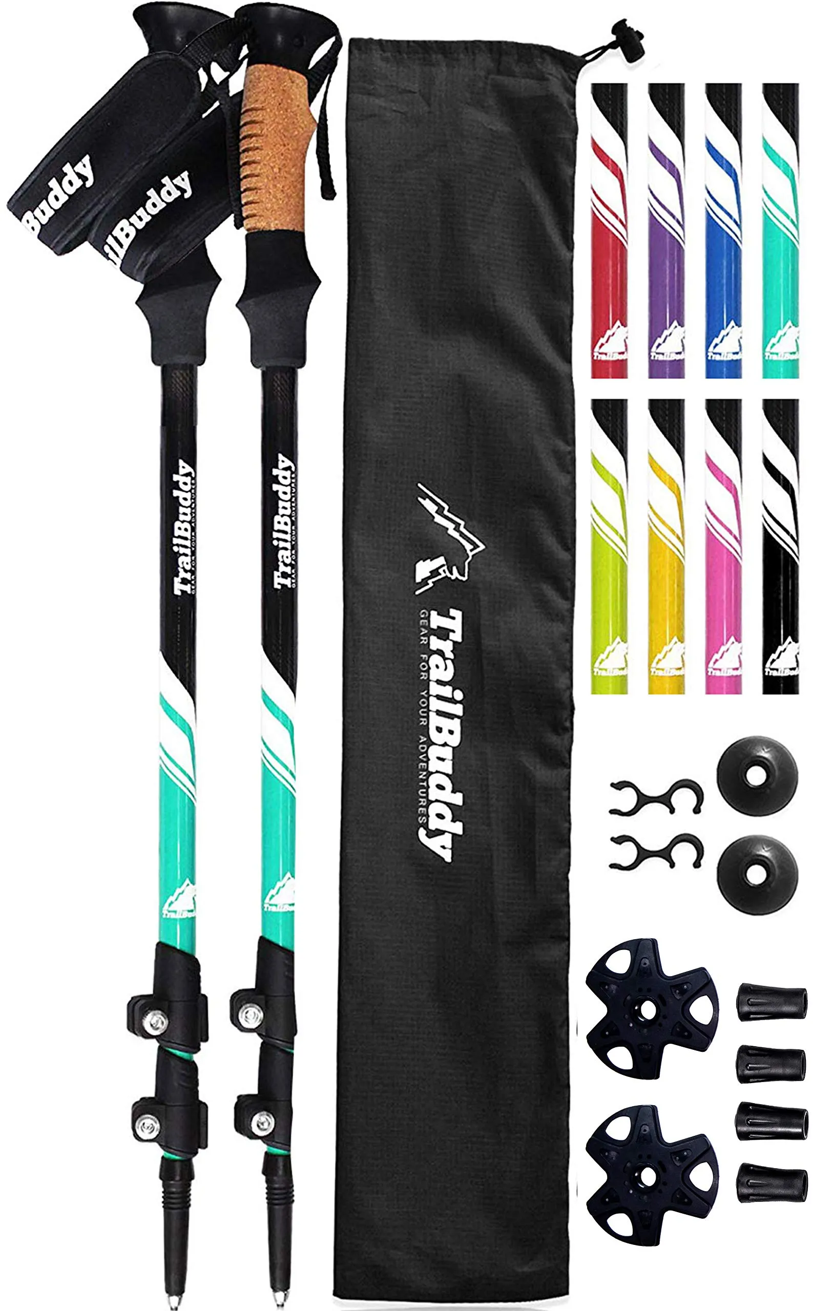 Trekking Poles - Aqua Blue