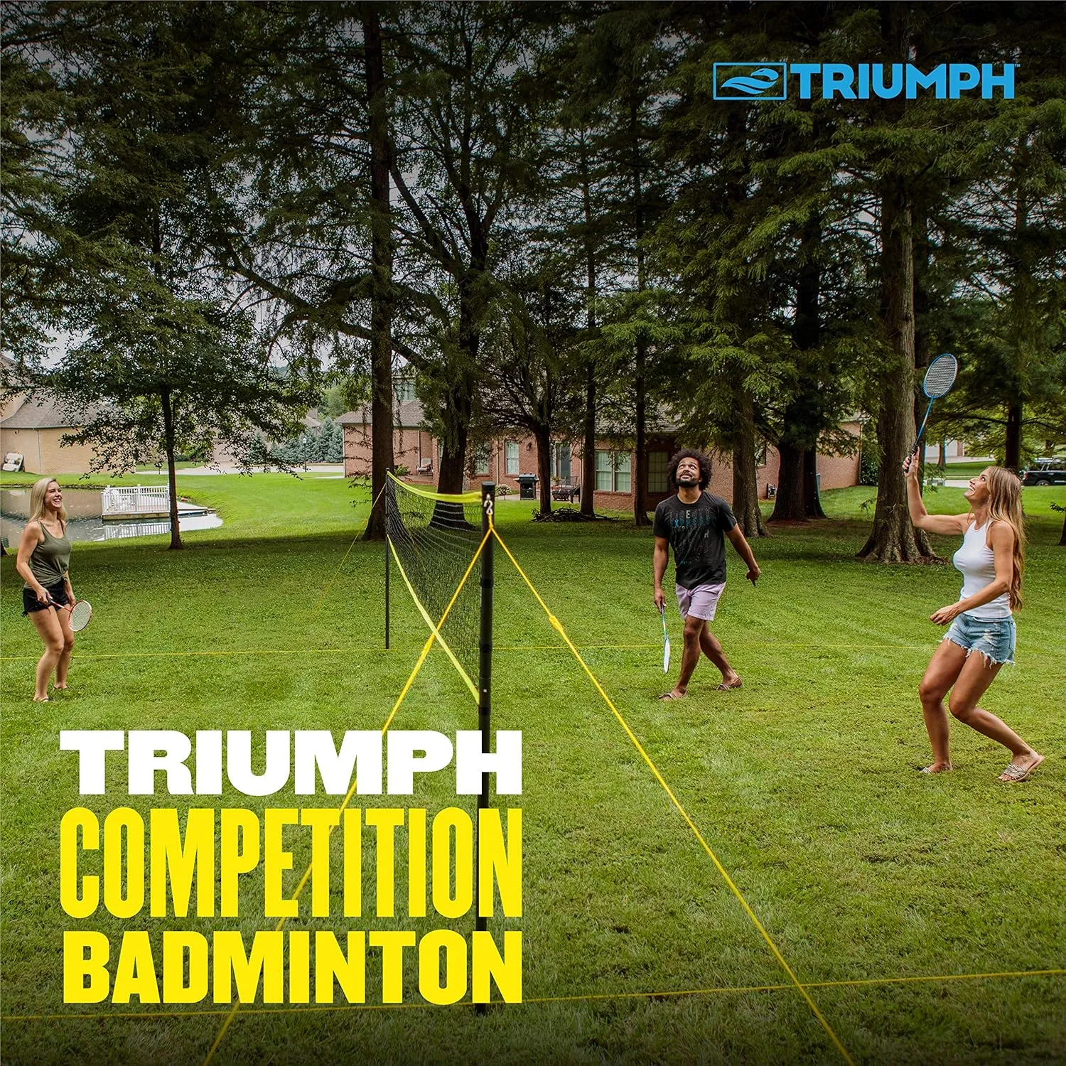 Triumph Badminton Set with Steel Construction