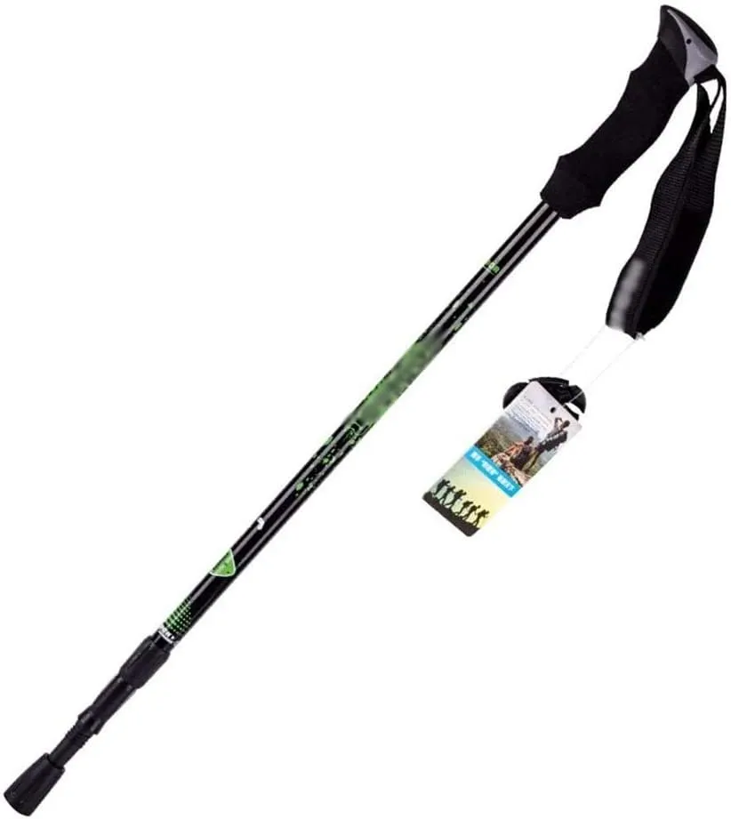Ultralight Aluminum-Lightweight Telescopic Hiking Poles,Aluminum Alloy Inner Lock Ultra Light Short Telescopic Folding Straight Handle